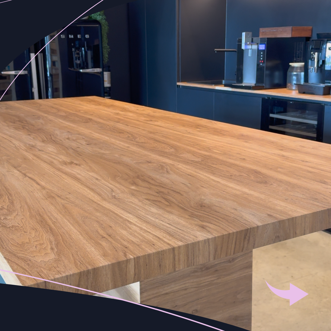 Plateau cuisine après Pose d'un adhésif Haute qualité